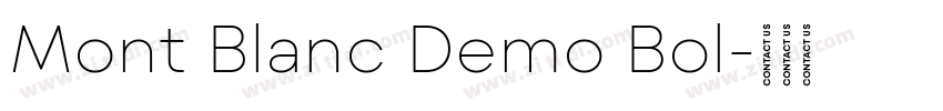 Mont Blanc Demo Bol字体转换